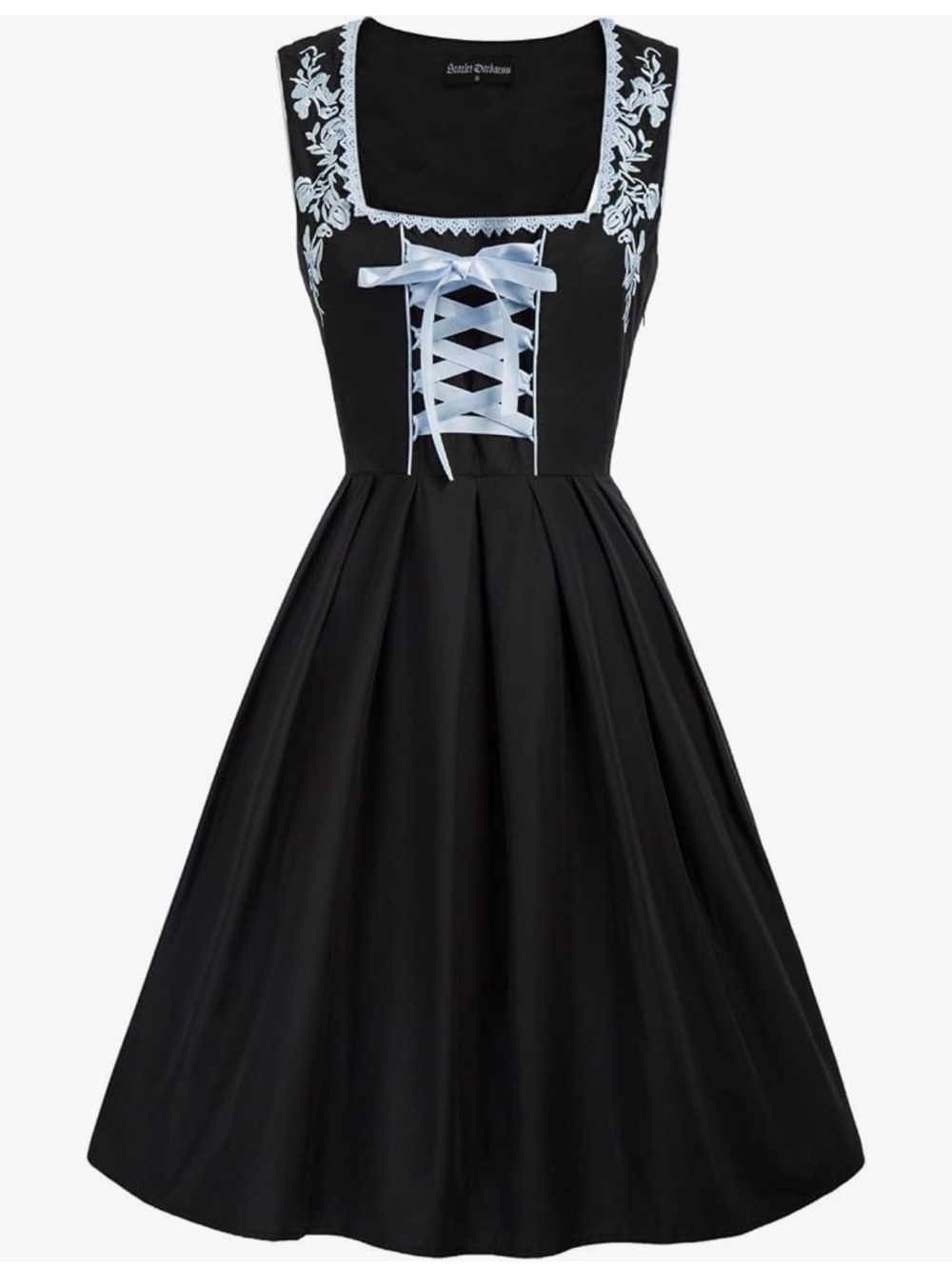Scarlet Darkness Black Blue Dress Oktoberfest Women’s Size M